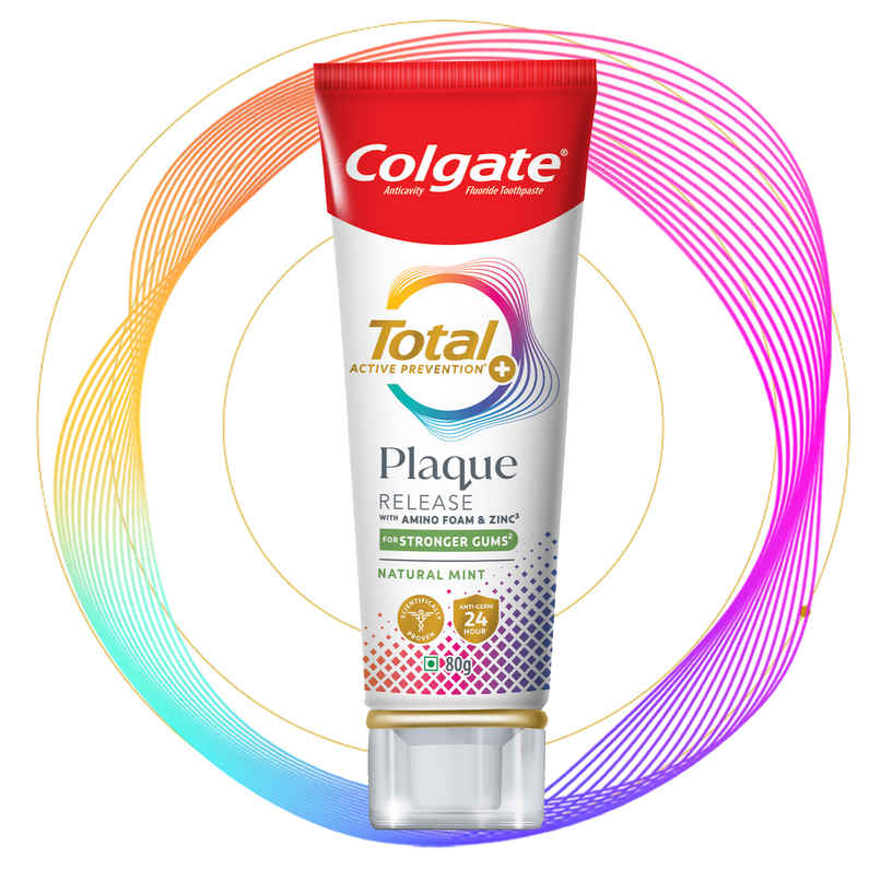 Colgate Total Plaque Release Toothpaste | Tooth paste with Amino Foam & Zinc