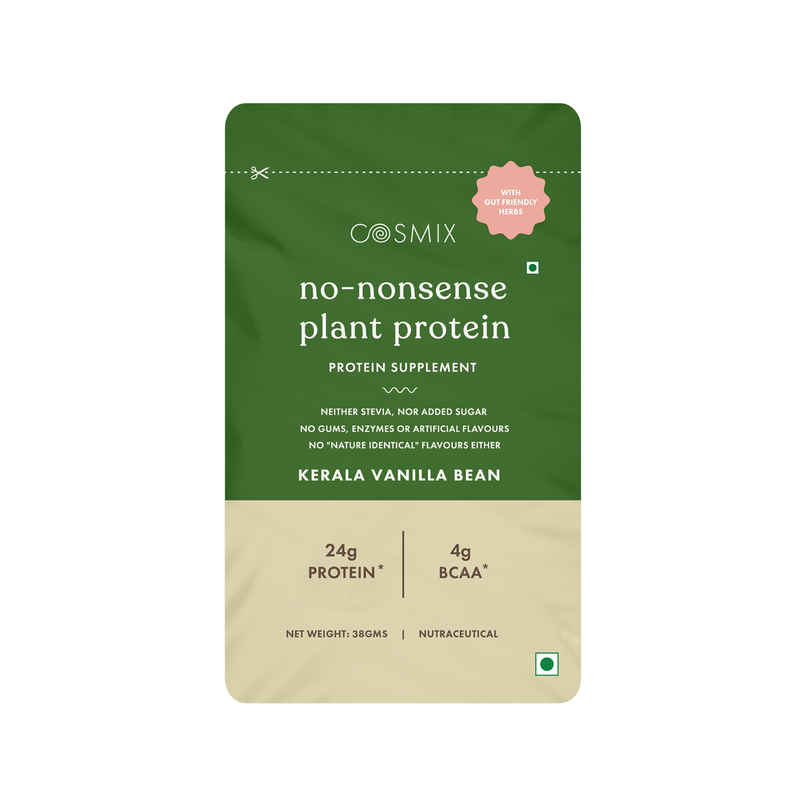 Cosmix No Nonsense Plant Protein Kerala Vanilla Bean Sachet
