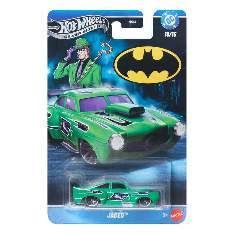 Hot Wheels Batman Themed Toy Car | Batman Jaded | 1:64 Scale Die-Cast Vehicle | Popular Hero or Villain Casting from the Global Franchise Hot Wheels Batman Themed Toy Car | Batman Jaded | 1:64 Scale Die-Cast Vehicle | Popular Hero or Villain Casting from the Global Franchise
