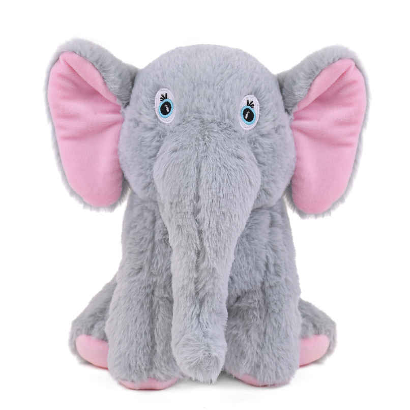 Mirada Elephant Soft Plush Toy Grey Stuffed - 22 cm