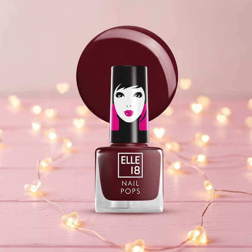 Elle 18 Nail Pops Nail Colour | Chip Resistant | Quick Drying | Glossy Finish | Shade 127