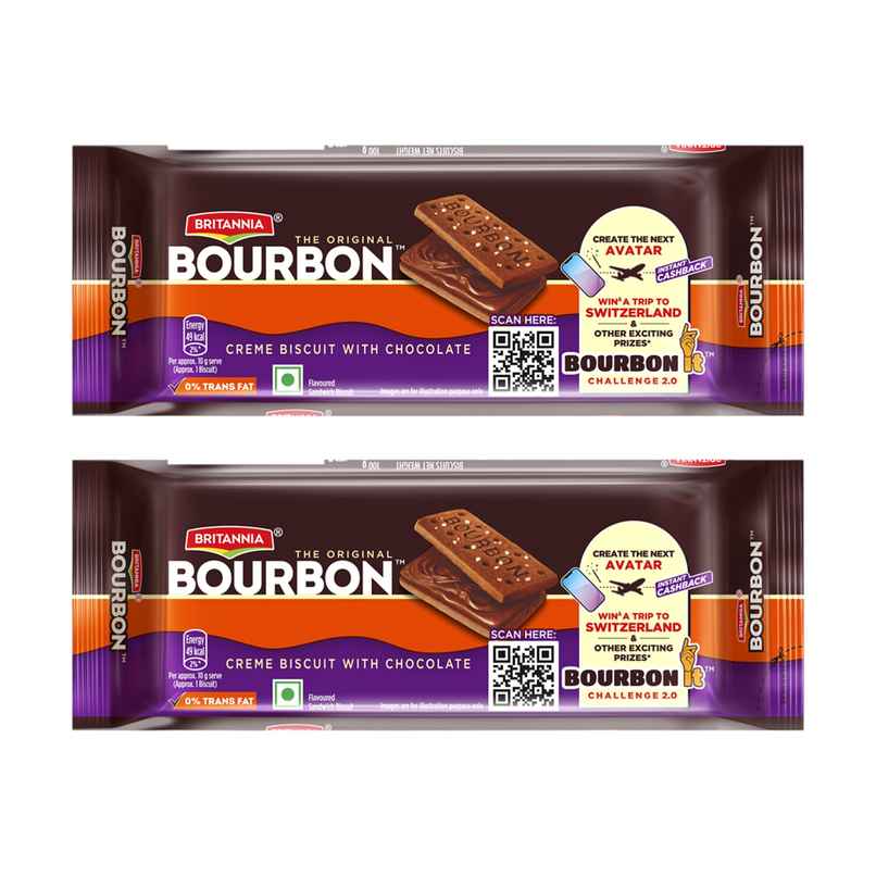 Britannia The Original Bourbon Chocolate Cream Biscuits | Combo Britannia The Original Bourbon Chocolate Cream Biscuits | Combo