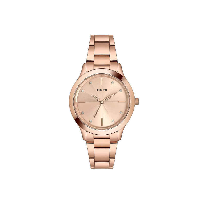 TIMEX Women's Round Dial Analog Watch | TWEL98SMU07 | Pink TIMEX Women's Round Dial Analog Watch | TWEL98SMU07 | Pink
