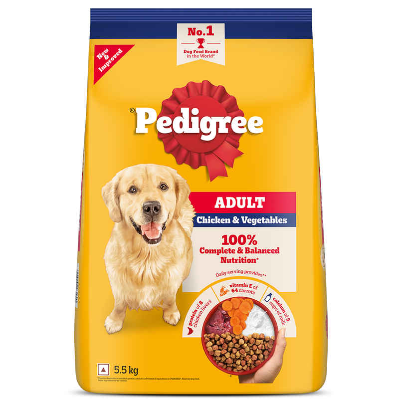 Pedigree Adult Chicken & Vegetables Dry Dog Food
