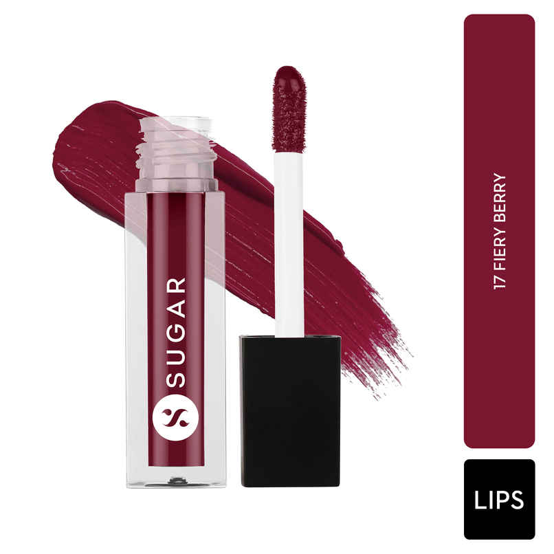SUGAR Smudge Me Not Liquid Mini Lipstick - 17 Fiery Berry SUGAR Smudge Me Not Liquid Mini Lipstick - 17 Fiery Berry