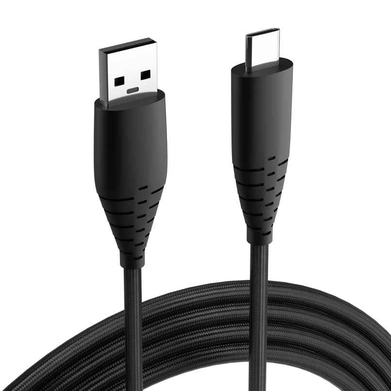 Ailkin Type C Cable | 3A Fast Charging | 1.5 M Braided | For Smartphones & Tablets | Black Ailkin Type C Cable | 3A Fast Charging | 1.5 M Braided | For Smartphones & Tablets | Black