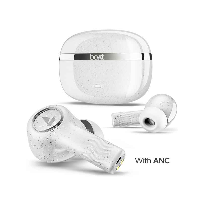 boAt Nirvana Ion ANC TWS Earbuds w/ 120H Playtime, ANC upto 32dB & In-Ear Detection (Quartz White)