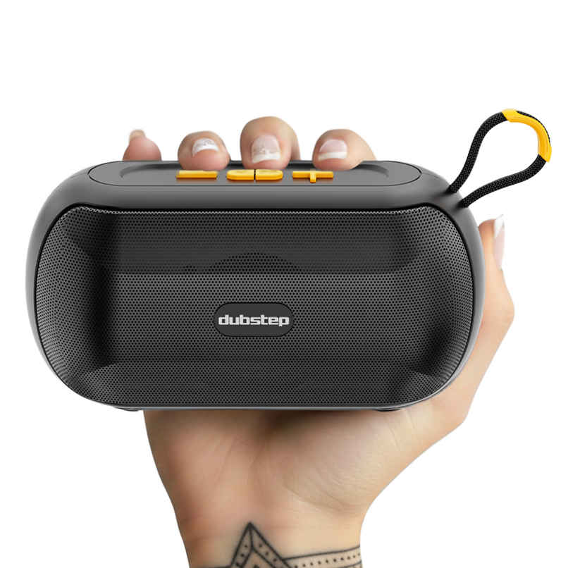 Dubstep Pop 1400 With 14W Output, 16 Hrs Playtime, TWS Pairing Wireless Bluetooth Speaker Black