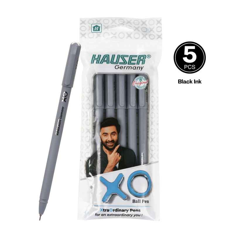 Hauser Xo Ball Pen Black Pack Of 5