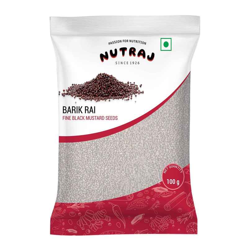 Nutraj Classic Barik Rai | Fine Black Mustard Seeds | Pouch Nutraj Classic Barik Rai | Fine Black Mustard Seeds | Pouch