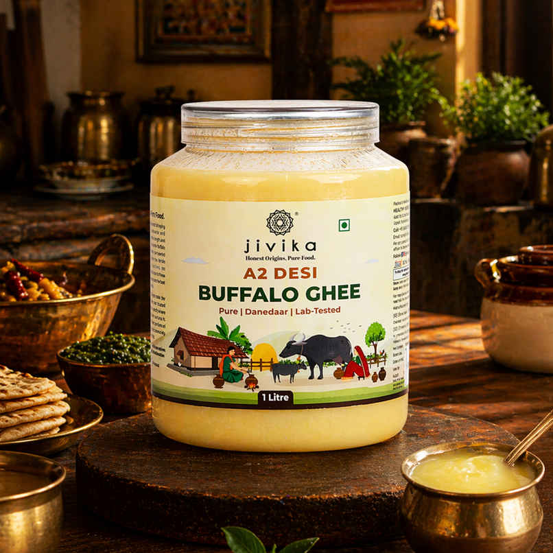 Jivika A2 Desi Buffalo Ghee | Traditionally Churned Bilona Method