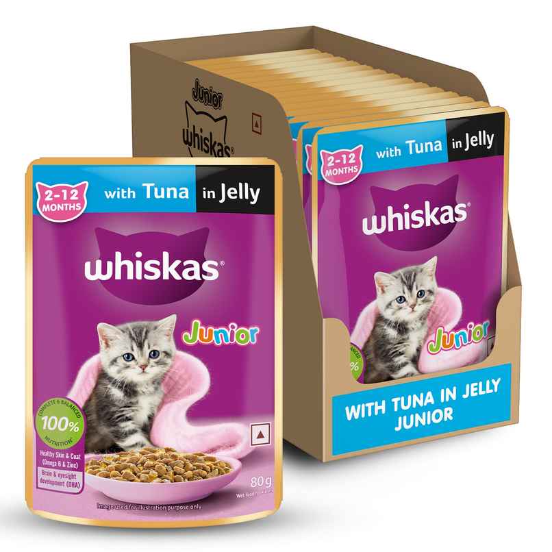 Whiskas Junior Tuna in Jelly Wet Cat Food Whiskas Junior Tuna in Jelly Wet Cat Food