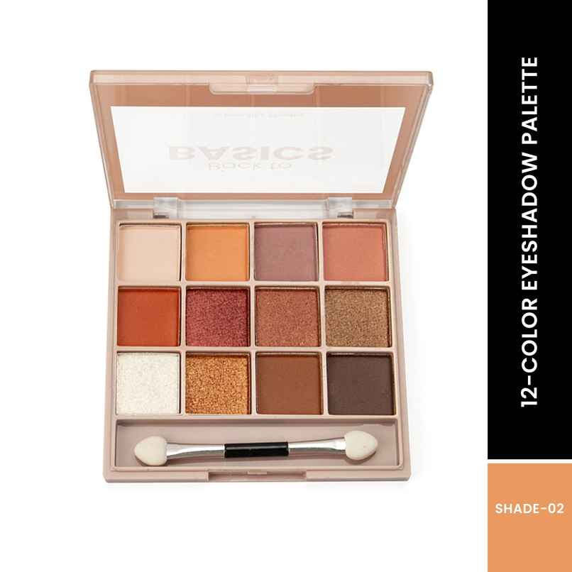 MARS Cosmetics Back To Basics Eyeshadow Palette With Free Applicator | Shade-02