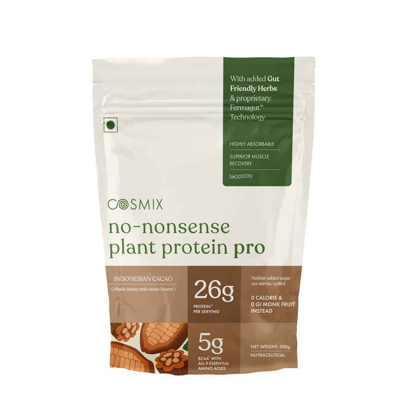 Cosmix No-Nonsense Pro Plant Protein Indonesian Cacao, 26g Protein Cosmix No-Nonsense Pro Plant Protein Indonesian Cacao, 26g Protein