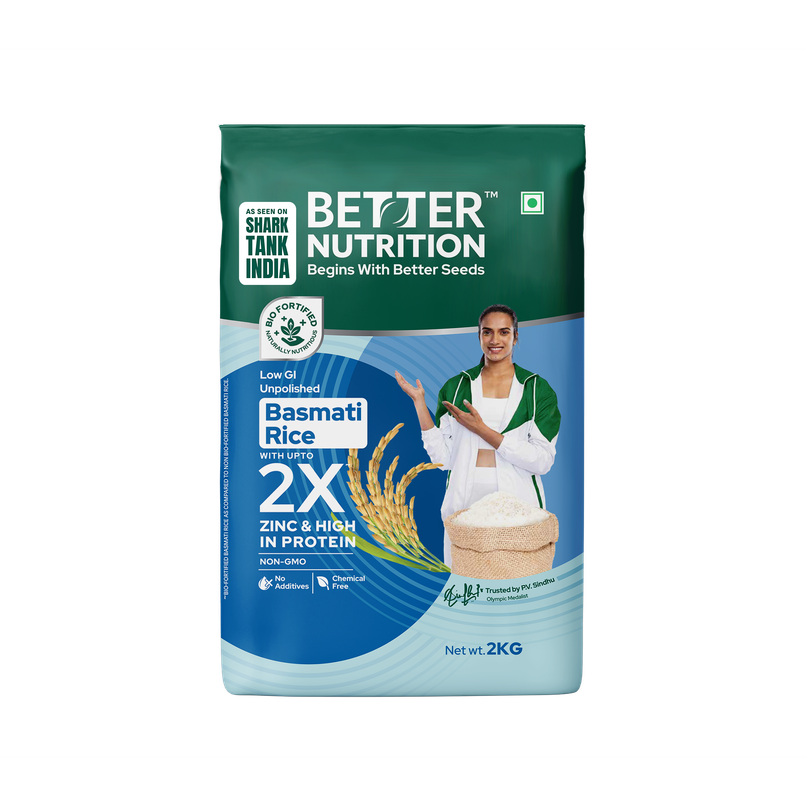 Better Nutrition Low GI Basmati Rice | High Protein | Rich in Zinc