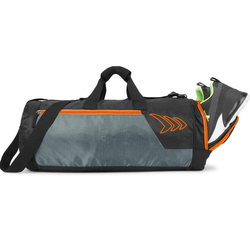 MAYOR Premium Gym Bag with Shoe Compartment | Orange and Black