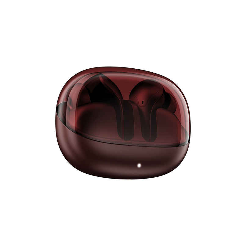 boAt Airdopes Plus 311, Glass Design, ENx Tech, Fast Charge, 50H Battery,TWS Ear Buds | Crimson Red