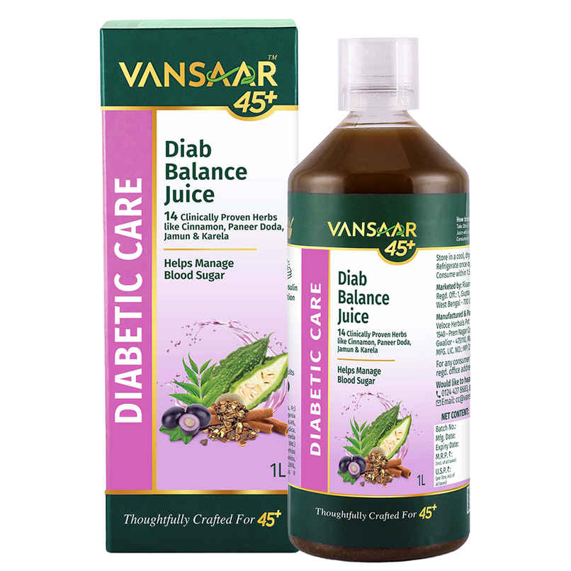 Vansaar 45+ Diab Balance Juice - Diabetes Care Juice Vansaar 45+ Diab Balance Juice - Diabetes Care Juice