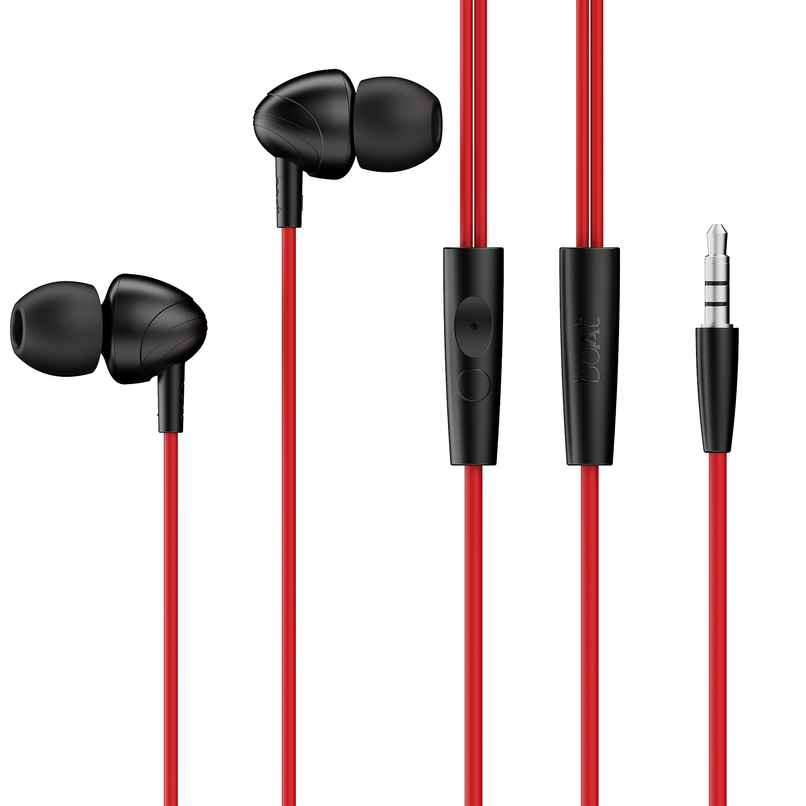boAt Bassheads 211 Wired Earphones | Raging Black