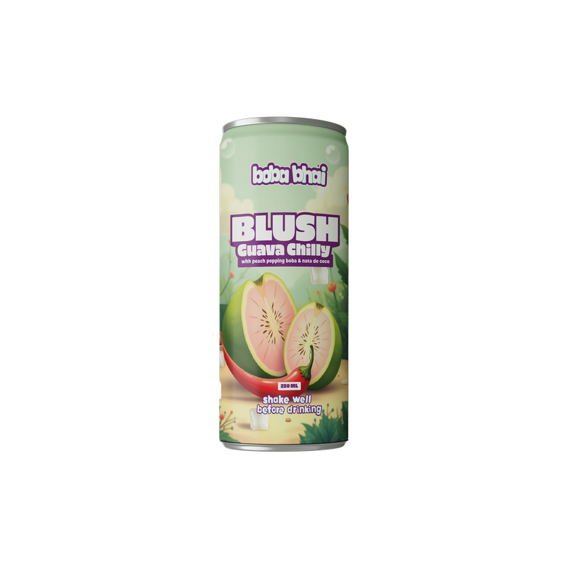Boba Bhai Guava Fruit Drink with Popping Bubbles & Nata de Coco