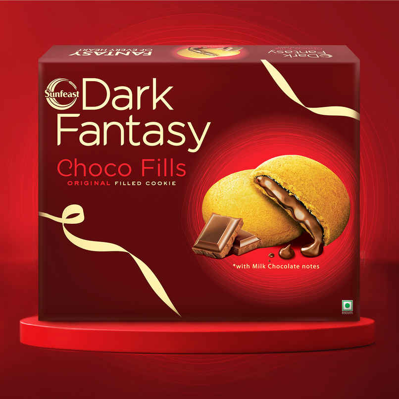 Sunfeast Dark Fantasy Choco Fills, Original Filled Cookies With Choco Creme Sunfeast Dark Fantasy Choco Fills, Original Filled Cookies With Choco Creme