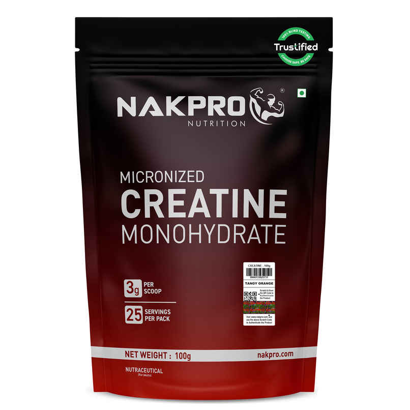 Nakpro Micronised Creatine Monohydrate Powder | Tangy Orange