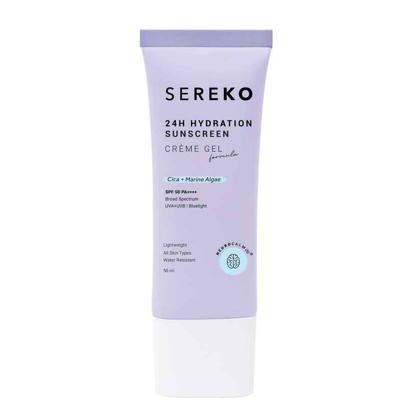 SEREKO Sunscreen SPF 50 PA++++ | 24H Hydration Creme Gel | Lightweight & Non-Greasy
