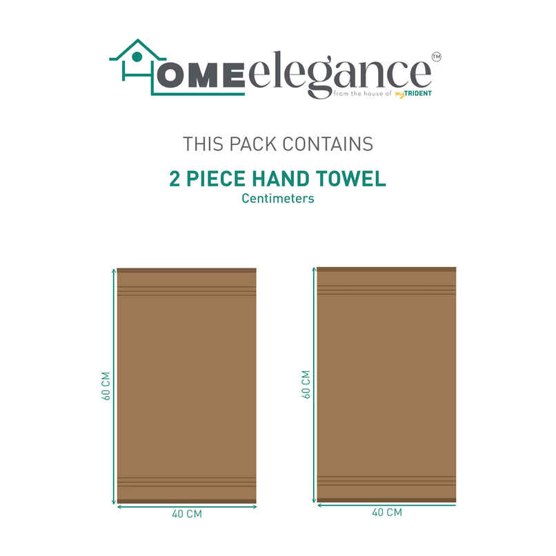 Home Elegance by My Trident Comfort Living Gym Cotton Hand Towel | Coconut Shell Home Elegance by My Trident Comfort Living Gym Cotton Hand Towel | Coconut Shell