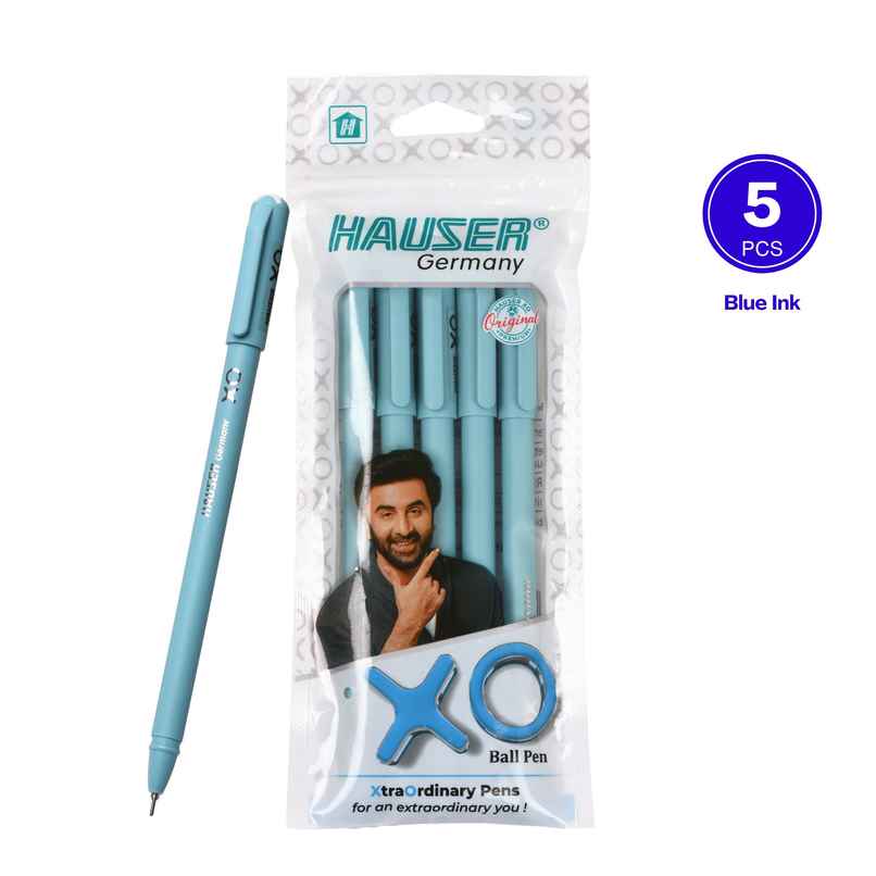 Hauser Xo Ball Pen Blue Pack Of 5 Hauser Xo Ball Pen Blue Pack Of 5