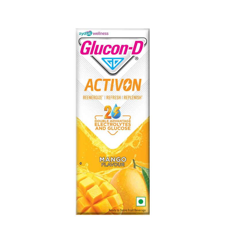 Glucon-D Activon Electrolyte Energy Drink | Mango Flavour