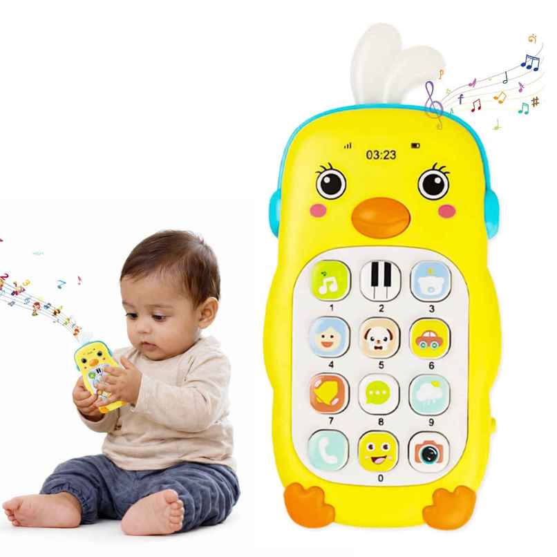 Kidology Toy Phone For Baby Mobile Phone Musical Sound Toy For Kids | Yellow