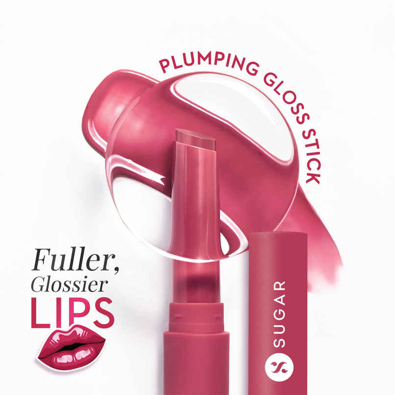 SUGAR Cosmetics Glide Peptide Plumping Gloss Stick|02 Pink Pop SUGAR Cosmetics Glide Peptide Plumping Gloss Stick|02 Pink Pop