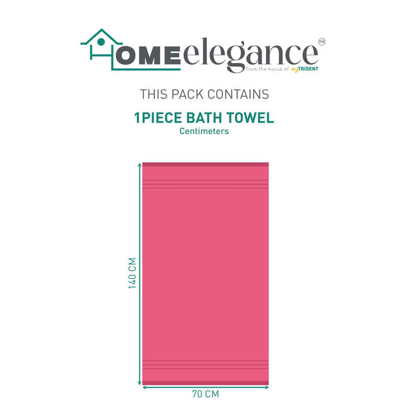 Home Elegance by My Trident Comfort Living Cotton Bath Towel | 28 in x 55 in | Candy Glow Home Elegance by My Trident Comfort Living Cotton Bath Towel | 28 in x 55 in | Candy Glow