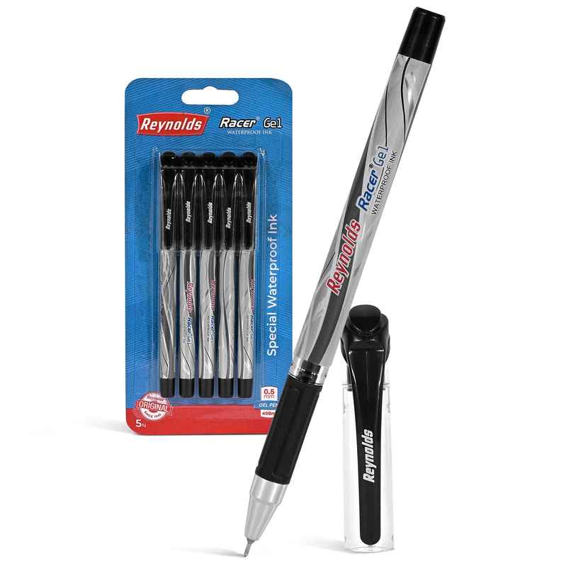 Reynolds Racer Gel Pen Set 5ct Black Reynolds Racer Gel Pen Set 5ct Black