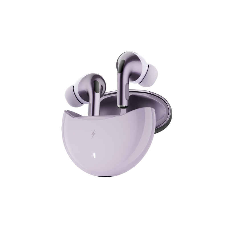 Fire-Boltt Fire Pods Aero Pro TWS Earbud with Custom EQ Profile, Quad Mic ENC & 50H Playtime, Ultra Low 50ms Game Mode, Lilac