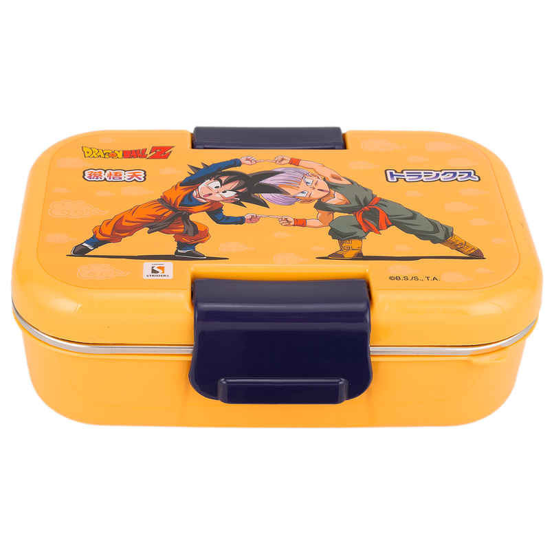 Striders Dragon Ball Z Double Compartment Lunch Box With Cutlerys Multicolor | 460 ml Striders Dragon Ball Z Double Compartment Lunch Box With Cutlerys Multicolor | 460 ml