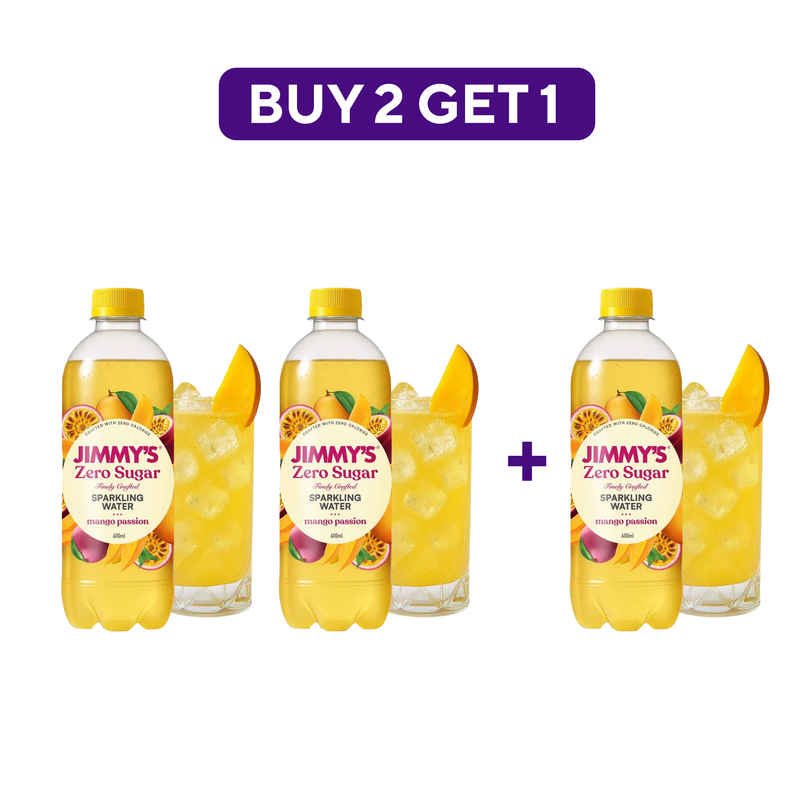 Jimmy's Zero Sugar Mango passion Sparkling Water  Combo