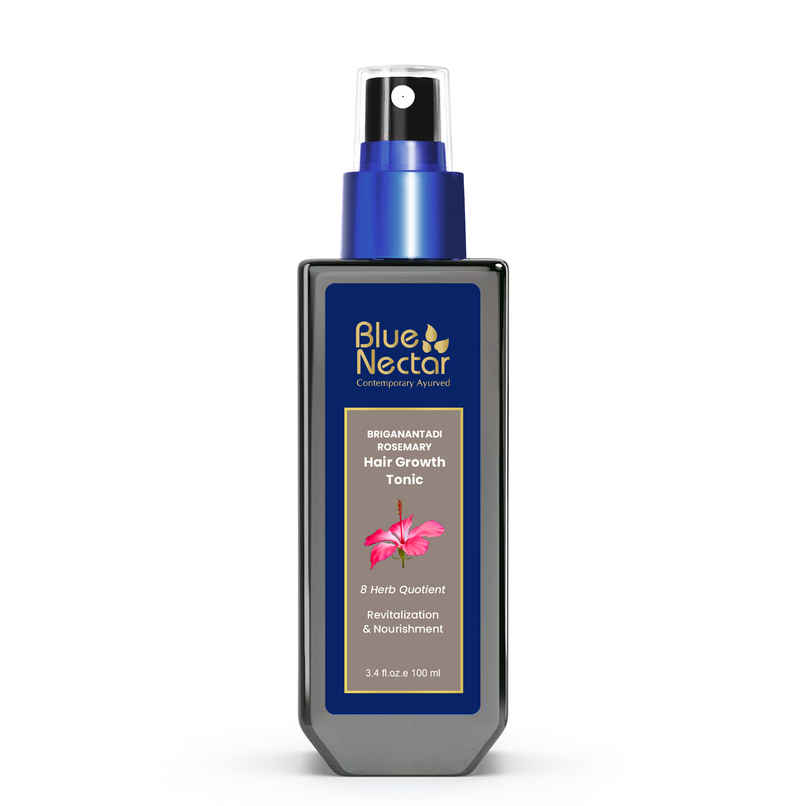 Blue Nectar Ayurvedic Rosemary Hair Growth Serum for Healthy Hair & Scalp Blue Nectar Ayurvedic Rosemary Hair Growth Serum for Healthy Hair & Scalp