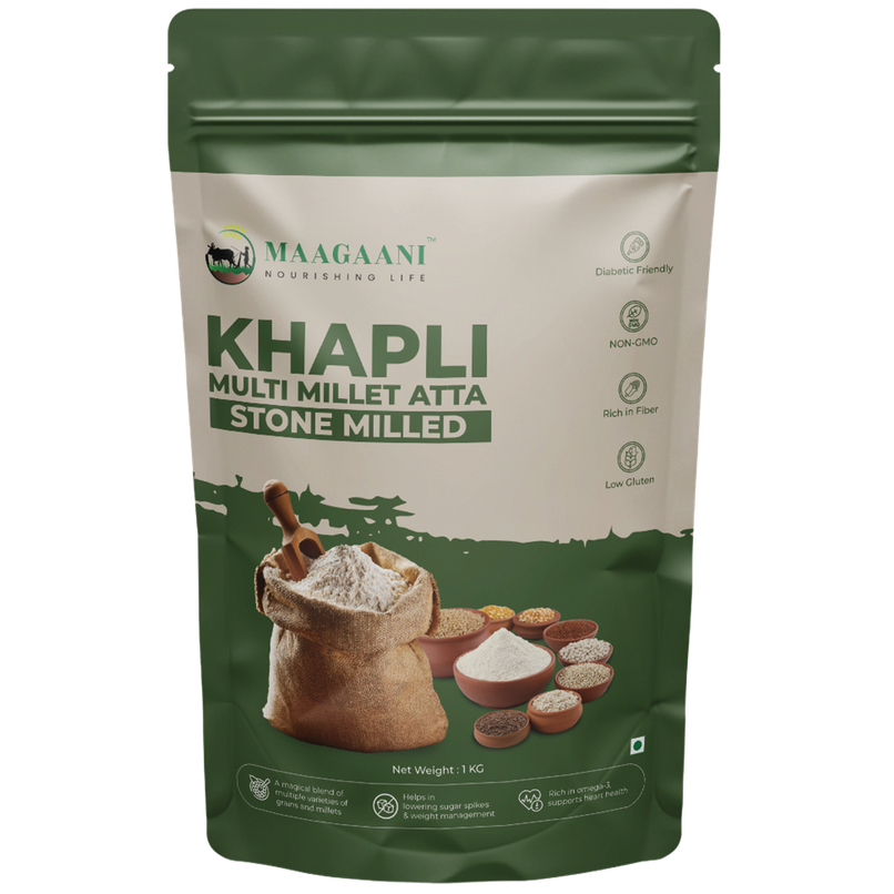 MAAGAANI Khapli Multi millet Atta | Stone Milled