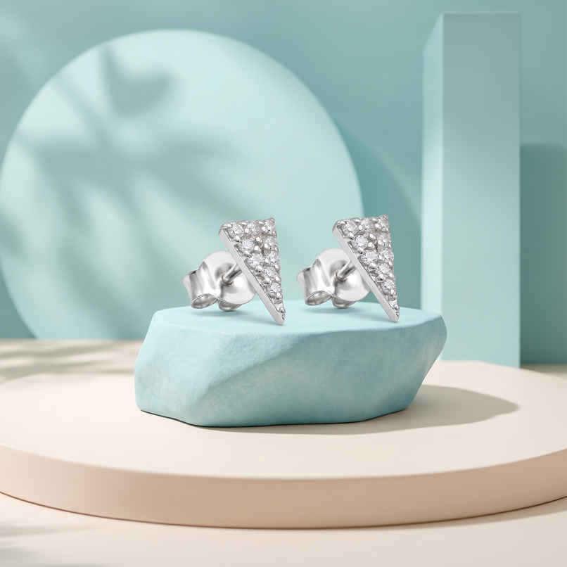 GIVA Silver Valley Earrings