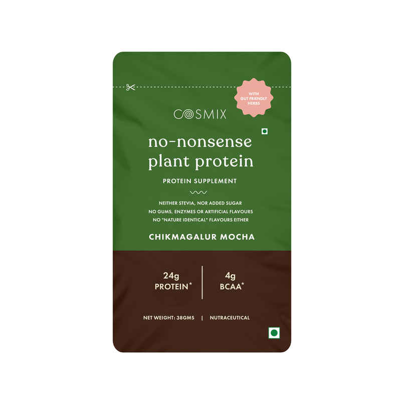 Cosmix No-Nonsense Plant Protein Chikmagalur Mocha, 24g Protein