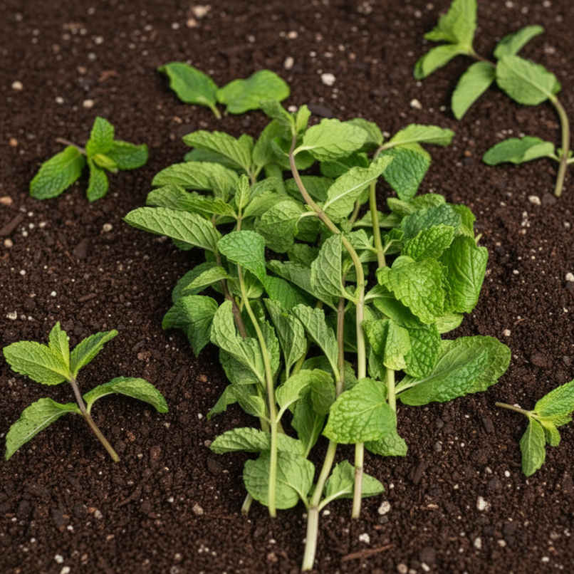 Organically Grown Mint Leaves