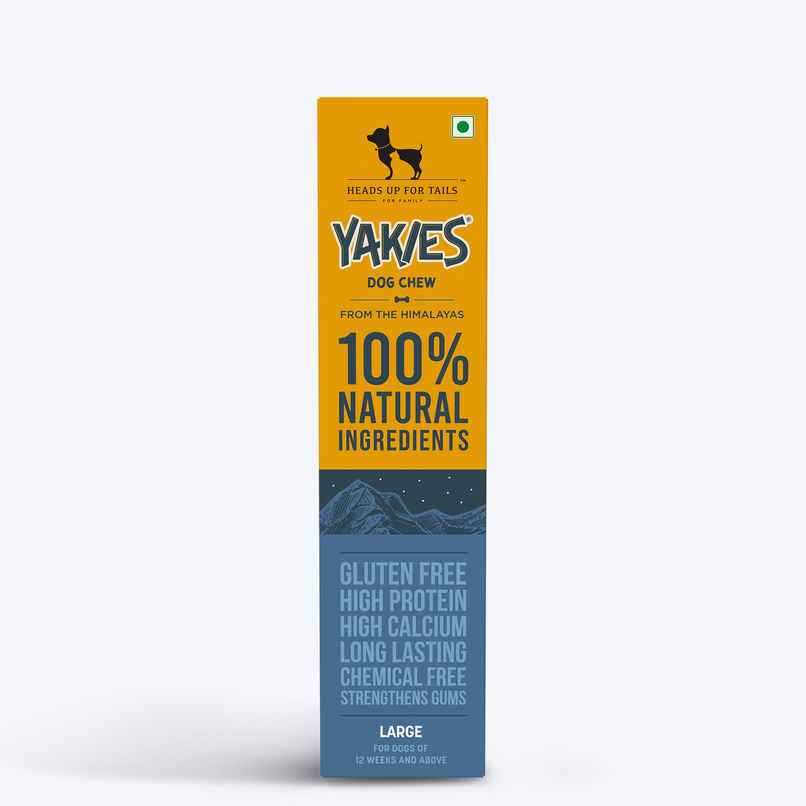 HUFT Yakies Chew Bone Dog Treat Large,12 Weeks And Above Pack