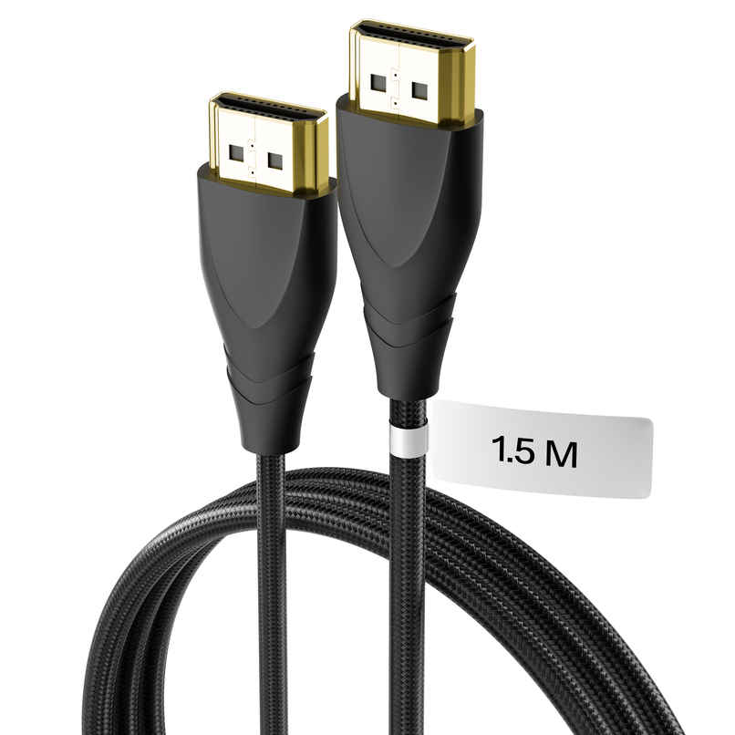 Ailkin HDMI Cable 2.1 | 1.5M, 8K 60Hz 4K 120Hz Ultra High Speed Compatible HDMI Devices | Black Ailkin HDMI Cable 2.1 | 1.5M, 8K 60Hz 4K 120Hz Ultra High Speed Compatible HDMI Devices | Black