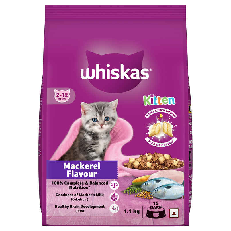 Whiskas Kitten Mackerel Flavour Dry Cat Food