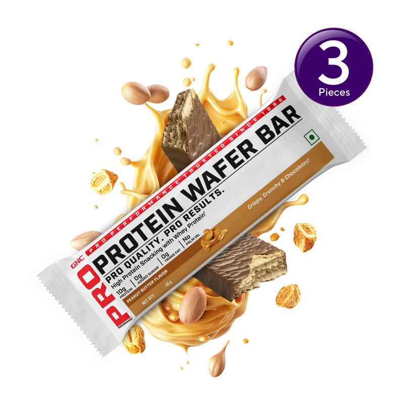 GNC Protein Wafer Bar - Peanut Butter | 10g Whey Protein Combo GNC Protein Wafer Bar - Peanut Butter | 10g Whey Protein Combo