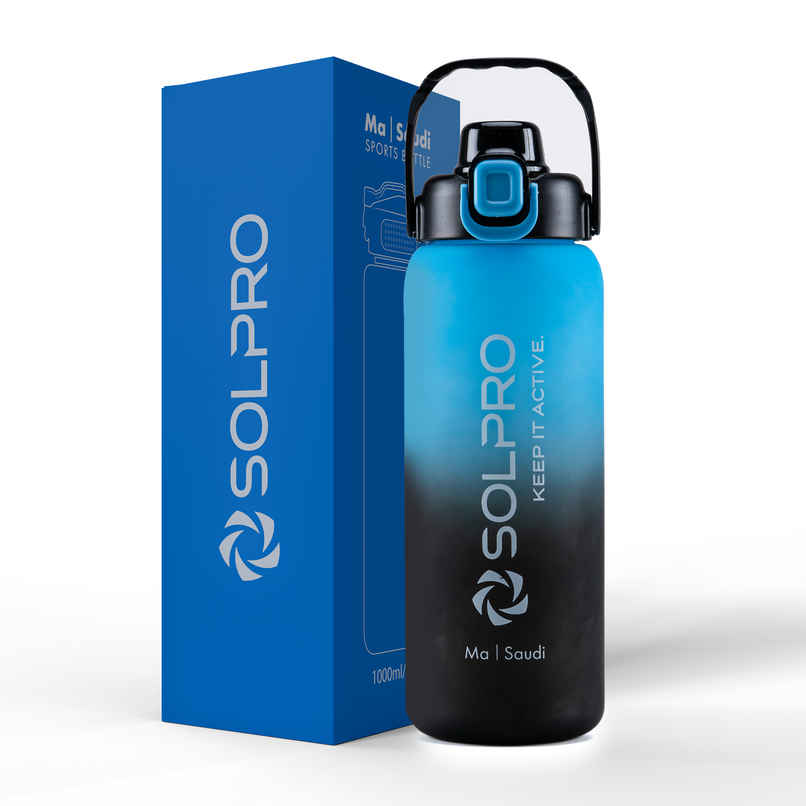 Solpro Ma Saudi Sipper Water Bottle | Leakproof BPA Free for School Office Gym Travel | 1 L