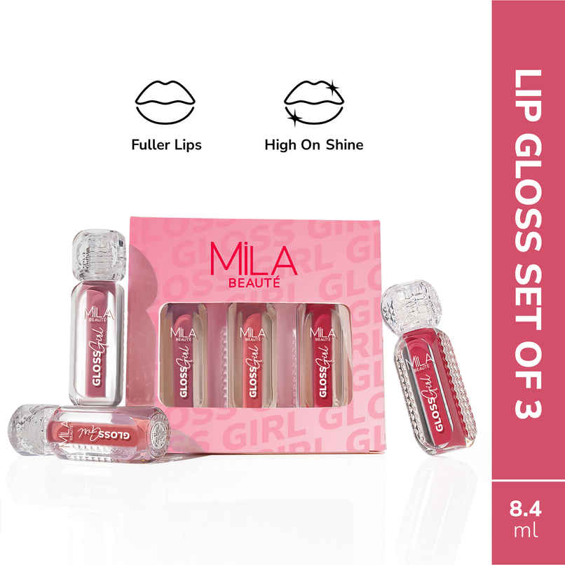Mila Beaute Gloss Girl Lip Gloss Trio Mila Beaute Gloss Girl Lip Gloss Trio