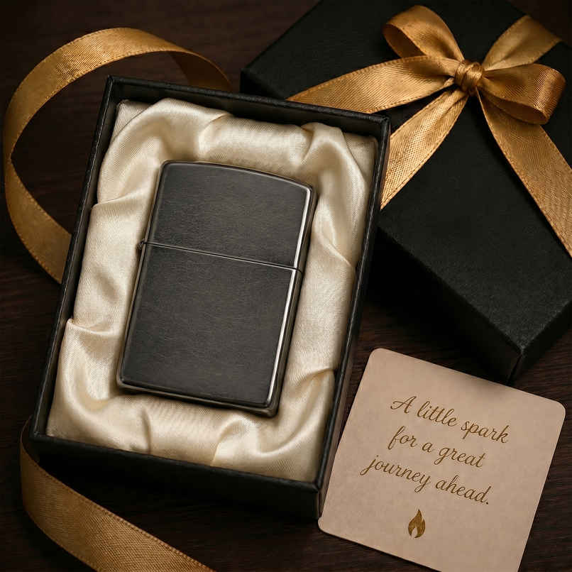 Zippo Classic Gray Windproof Pocket Lighter