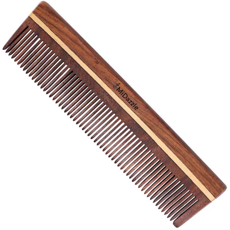Midazzle Natural Handcrafted Sheesham Rosewood Hair Comb | MIRC2001